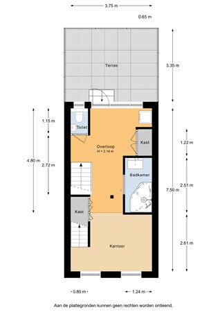 Floorplan - Anjelierstraat 15, 3551 AN Utrecht